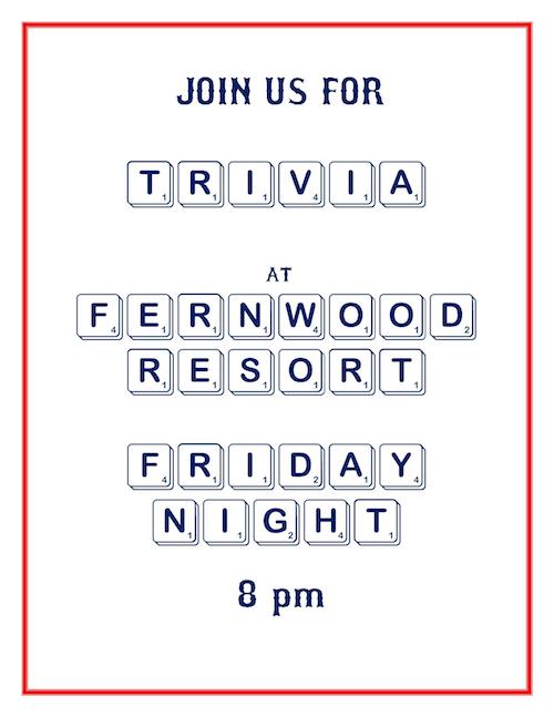 Trivia Night at Fernwood Resort and Campground